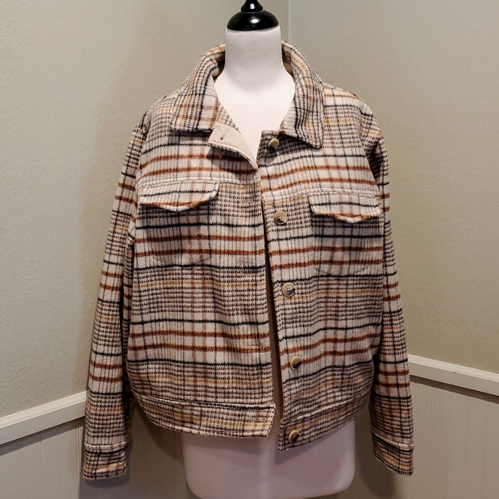 JOIE plaid flannel jacket